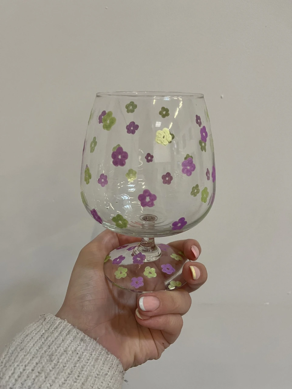 Verre à pied artistique fait à enghien